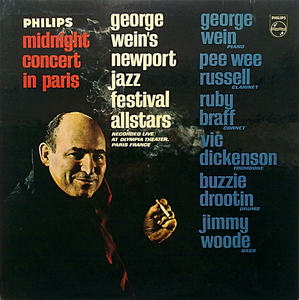 THE NEWPORT JAZZ FESTIVAL ALL-STARS / GEORGE WEIN & THE NEWPORT ALL-STARS - Midnight Concert In Paris cover 