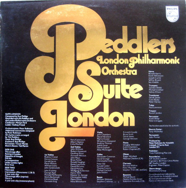 THE PEDDLERS - The Peddlers And The London Philharmonic Orchestra : Suite London cover 