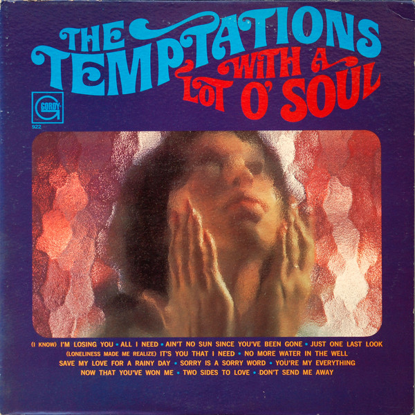 THE TEMPTATIONS - The Temptations With A Lot O' Soul cover 