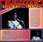 AL GREEN Tokyo Live album cover