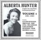 ALBERTA HUNTER Complete Recorded Works, Vol. 1 (1921-1923) album cover