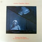 AMINA CLAUDINE MYERS Poems for Piano: The Piano Music of Marion Brown album cover