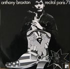 ANTHONY BRAXTON Recital Paris 71 album cover