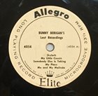 BUNNY BERIGAN Bunny Berigan's Last Recordings album cover