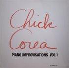 CHICK COREA Piano Improvisations, Volume 1 album cover