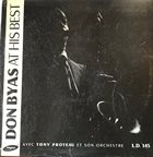 DON BYAS Don Byas, Tony Proteau Et Son Orchestre : At His Best album cover