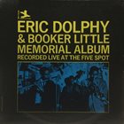 ERIC DOLPHY Eric Dolphy & Booker Little ‎: Memorial Album Recorded Live At The Five Spot album cover