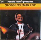 GEORGE COLEMAN Live album cover