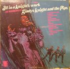 GLADYS KNIGHT Gladys Knight And The Pips ‎: All In A Knight's Work album cover