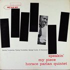 HORACE PARLAN — Speakin’ My Piece album cover