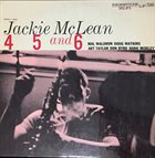 JACKIE MCLEAN 4, 5 and 6 album cover