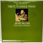 JACKIE MCLEAN Tribute To Charlie Parker : New York Session album cover