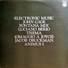 JOHN CAGE Cage  • Berio • Druckman : Electronic Music album cover