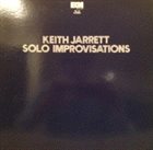 KEITH JARRETT Solo Improvisations album cover