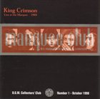 KING CRIMSON Live At The Marquee - 1969 (KCCC 1) album cover