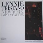 LENNIE TRISTANO New York Improvisations (aka Manhattan Studio) album cover