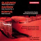 MATT HERSKOWITZ Glazunov / Davïdov / Konyus - Concertos album cover