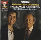 NIGEL KENNEDY Nigel Kennedy / André Previn / The Royal Philharmonic Orchestra ‎: Walton - Violin Concerto • Viola Concerto album cover