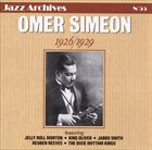 OMER SIMEON 1926 / 1929 album cover