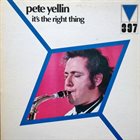 PETE YELLIN It's The Right Thing album cover