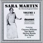 SARA MARTIN In Chronological Order, vol. 1 (1922-1923) album cover
