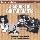 TEDDY BUNN 4 Acoustic Guitar Giants (1927/1946) (with Al Casey ,Lonnie Johnson ,Django Reinhardt) album cover
