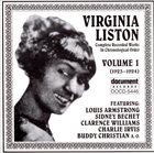 VIRGINIA LISTON Virginia Liston, Vol. 1: 1923-1924 album cover