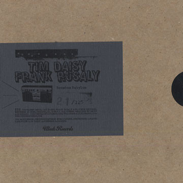 TIM DAISY - Tim Daisy / Frank Rosaly ‎: Boombox Babylon cover 