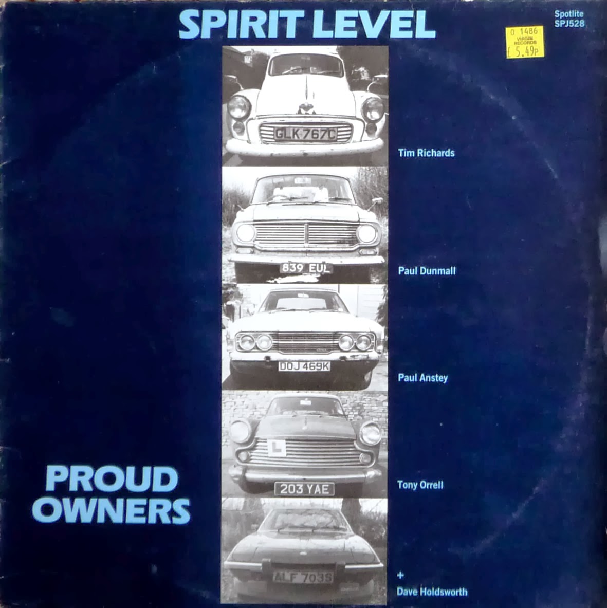 TIM RICHARDS - Spirit Level: Proud Owners cover 