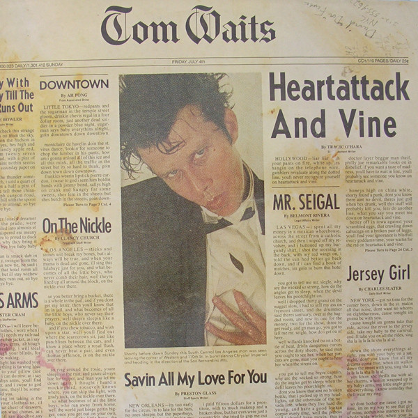 TOM WAITS - Heartattack And Vine cover 