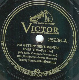 TOMMY DORSEY & HIS ORCHESTRA - I'm Gettin' Sentimental Over You / I've Got a Note cover 