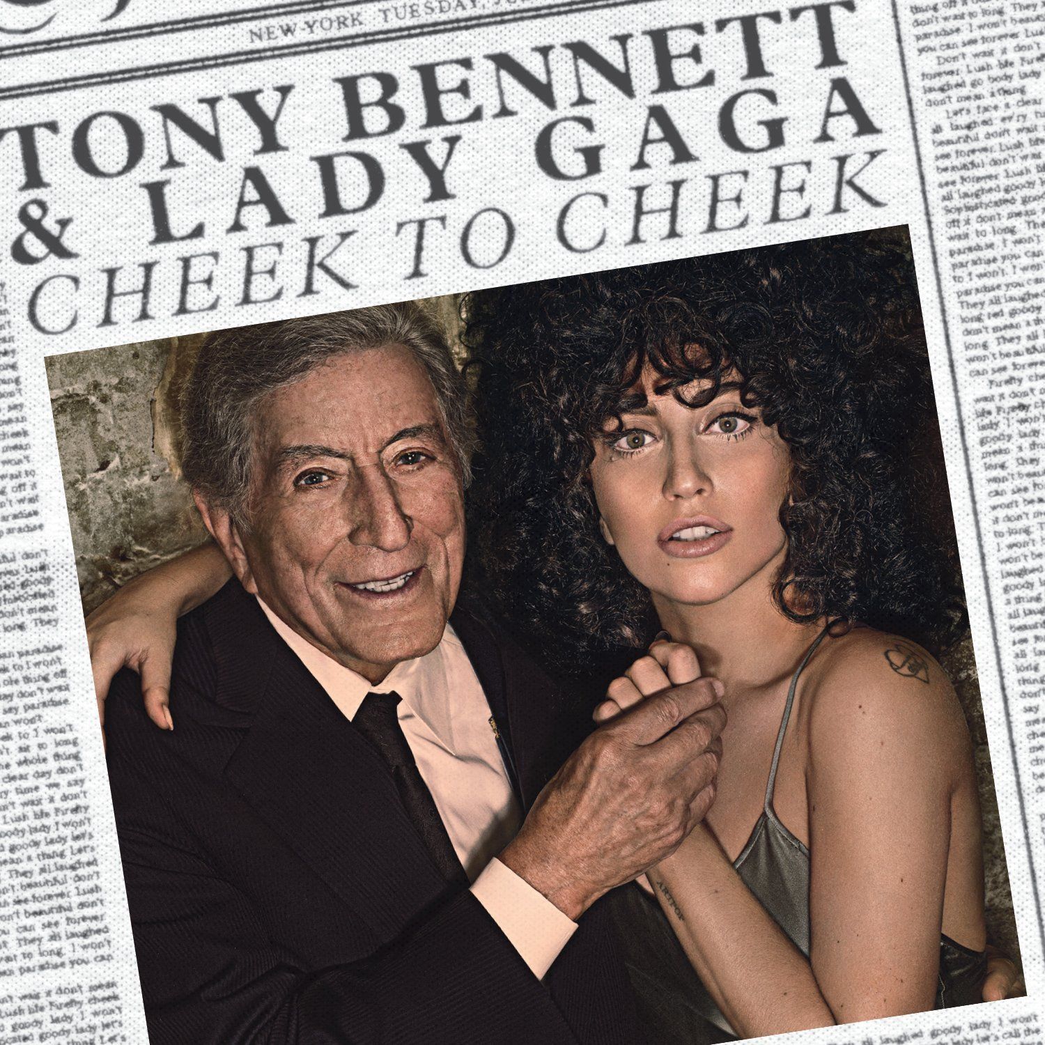 TONY BENNETT - Tony Bennett & Lady Gaga : Cheek to Cheek cover 