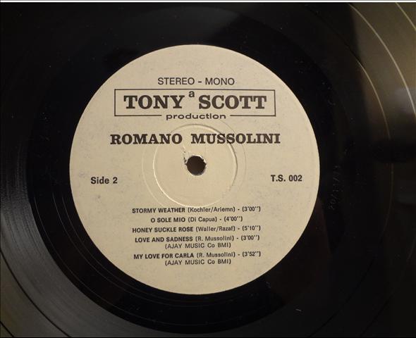 TONY SCOTT - Masterpiece Of Jazz Tony Scott / Romano Mussolini cover 