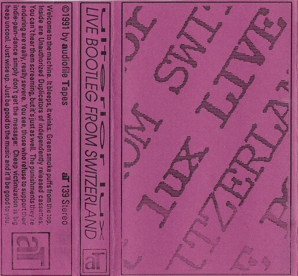 ULTERIOR LUX - Live Bootleg From Switzerland cover 