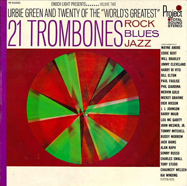 URBIE GREEN - 21 Trombones Rock//Blues/Jazz, Volume Two cover 