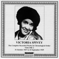 VICTORIA SPIVEY - Victoria Spivey Vol 2 1927 - 1929 cover 