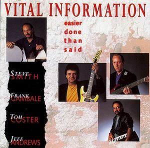 VITAL INFORMATION - Easier Done Than Said cover 