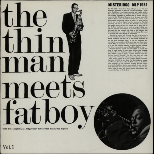 WARDELL GRAY - The Thin Man Meets Fat Boy Vol. I cover 