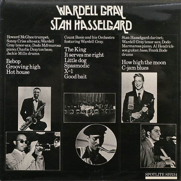 WARDELL GRAY - Wardell Gray - Stan Hasselgard cover 
