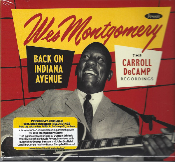 WES MONTGOMERY - Back On Indiana Avenue (The Carroll DeCamp Recordings) cover 
