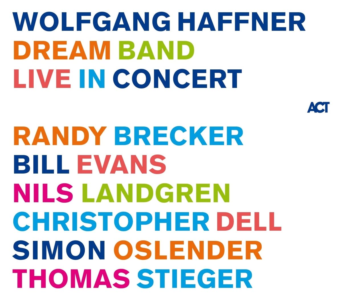 WOLFGANG HAFFNER - Dream Band Live in Concert cover 