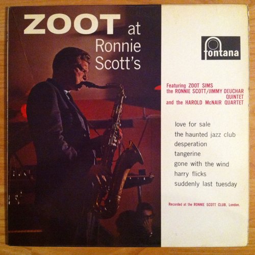 ZOOT SIMS - Zoot At Ronnie Scott's cover 