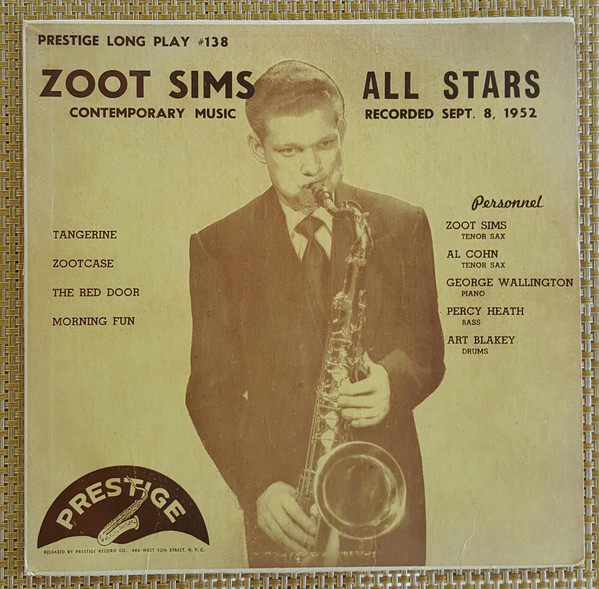ZOOT SIMS - Zoot Sims All Stars : Contemporary Music cover 