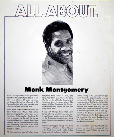 MONK MONTGOMERY picture