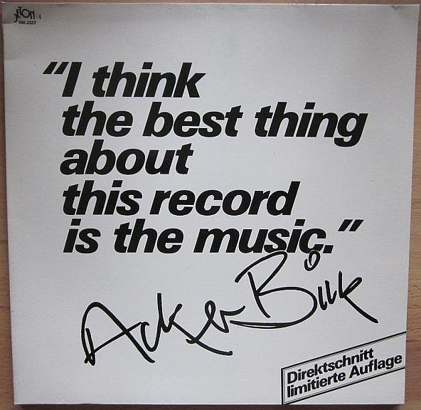 ACKER BILK - I Think the Best Thing About This Record Is the Music cover 