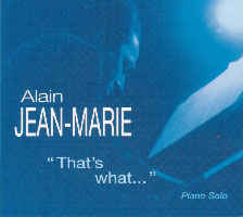 ALAIN JEAN-MARIE - That's What cover 
