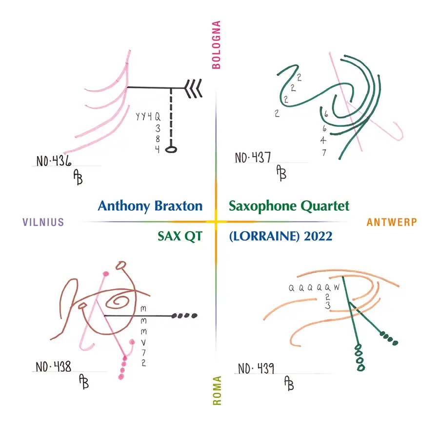 ANTHONY BRAXTON - Anthony Braxton Saxophone Quartet : Sax QT (Lorraine) 2022 cover 