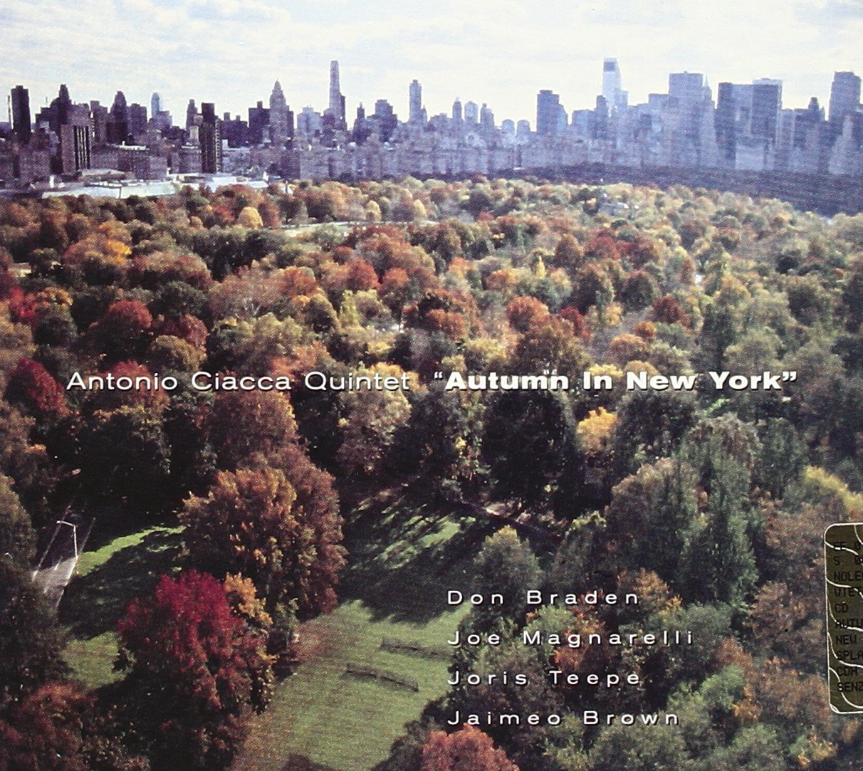 ANTONIO CIACCA - Autumn in New York cover 