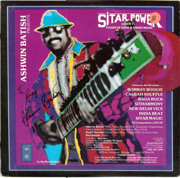 ASHWIN BATISH - Ashwin Batish Presents Sitar Power cover 