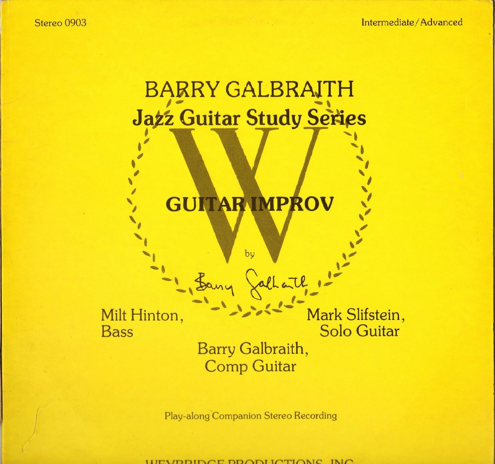 BARRY GALBRAITH - Guitar Improv cover 